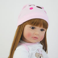 BZDOLL 60CM/55CM Reborn Doll Toddler Soft Silicone Princess Baby Alive Bebe Girl Lovely Birthday Gift Play House Toy