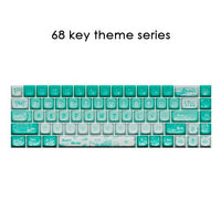 New 68/100 Keys Lofree Theme Keycap Wireless Bluetooth For Mechanical Keyboard Originality Dye Sublimation PBT Keycap