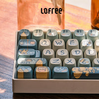 Youpin Lofree 68/100keys Keyboard Keycaps Set Custom Keycap Mechanical Keyboard Accessories DIY Desktop Non-keyboard for Pc