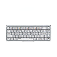 Lofree 1% Transparent Wireless Bluetooth Hotswap Mechanical Keyboard Desktop 68 Keys Keyboard for Pc Laptop Gaming Accessories