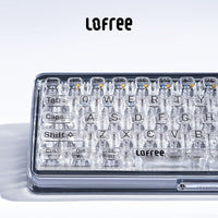 Lofree 1% Transparent Wireless Bluetooth Hotswap Mechanical Keyboard Desktop 68 Keys Keyboard for Pc Laptop Gaming Accessories