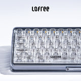 Lofree 1% Transparent Wireless Bluetooth Hotswap Mechanical Keyboard Desktop 68 Keys Keyboard for Pc Laptop Gaming Accessories