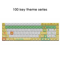 New 68/100 Keys Lofree Theme Keycap Wireless Bluetooth For Mechanical Keyboard Originality Dye Sublimation PBT Keycap