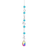 Moon And Sun Suncatcher Crystal Rainbow Catcher Garden Decoration Stained Glass Rainbow Maker Silver Prism Window Pendant 2022