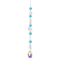 Moon And Sun Suncatcher Crystal Rainbow Catcher Garden Decoration Stained Glass Rainbow Maker Silver Prism Window Pendant 2022