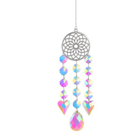 Moon And Sun Suncatcher Crystal Rainbow Catcher Garden Decoration Stained Glass Rainbow Maker Silver Prism Window Pendant 2022