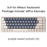 New 68/100 Keys Lofree Theme Keycap Wireless Bluetooth For Mechanical Keyboard Originality Dye Sublimation PBT Keycap