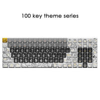 New 68/100 Keys Lofree Theme Keycap Wireless Bluetooth For Mechanical Keyboard Originality Dye Sublimation PBT Keycap