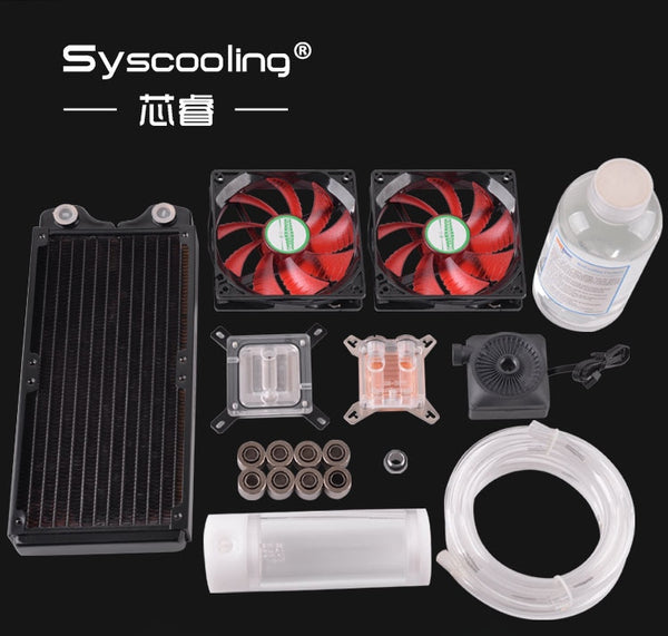 Syscooling New Design Flexible Tube Cooling Kits No.6  Intel CPU  Copper Radiator hot sale!!!!!