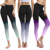 Laamei Printed Slim Fitness Leggings Women Compression Push Up Leggins Clothing Workout Printing Patchwork Trousers 2019