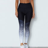 Laamei Printed Slim Fitness Leggings Women Compression Push Up Leggins Clothing Workout Printing Patchwork Trousers 2019