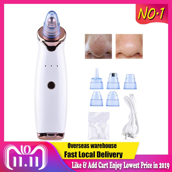 Points noirs dissolvant visage nettoyeur profond pores acné bouton enlèvement vide aspiration visage diamant beauté propre soins de la peau SPA outil