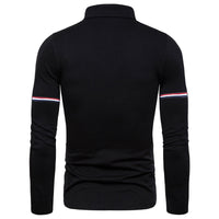 Men'S Polo Shirts Sportswear Casual Long Sleeve Tops Men'S Fashion Print Clothing