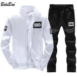 BOLUBAO Men Set Sportswear + Swetpants 2019 Spring Summer Male Clothing Casual Sportswear Tracksuits Sweatshirt Male Set Suit