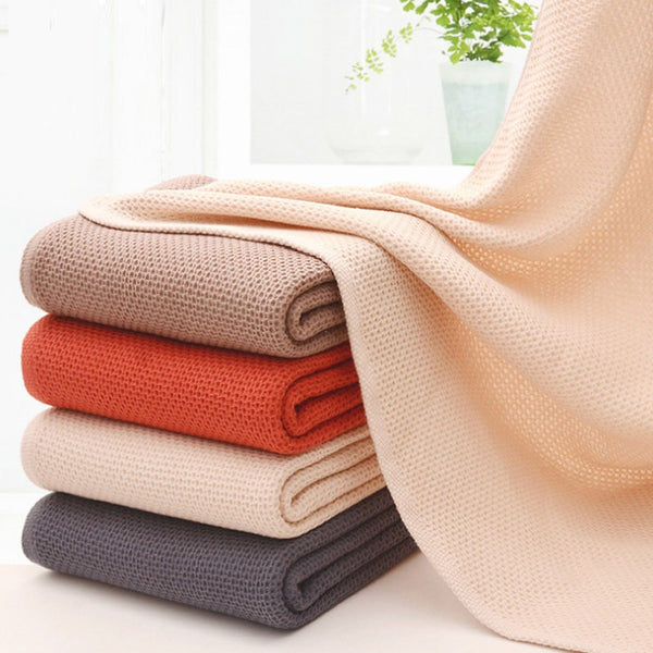 New Honeycomb Absorbent Bath Towels Cotton Thicken Jacquard Plain Bath Towel 70x140 High Quality Big Towel