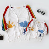 Family Sweaters  Fashion  Pullovers Autumn Winter Mommy and Me Mother Daughter Clothes Family Clothing Mom Son Outfits