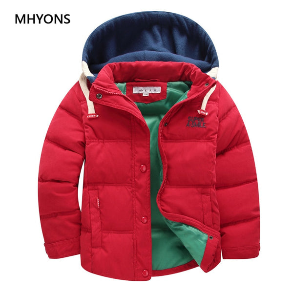 2019 Children Warm Jacket Winter Kids Outerwear Boys Casual Warm Hooded Jacket For Boys Waterproof Clothes 6-14T Boys Warm Coats