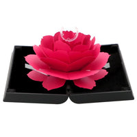 HILIFE Foldable Rose Ring Box Jewelry Creative Gift Jewelry Display Boxes Gift Box For Rings 1pcs Valentine&#39;s Day Wedding
