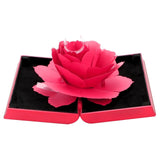 HILIFE Foldable Rose Ring Box Jewelry Creative Gift Jewelry Display Boxes Gift Box For Rings 1pcs Valentine&#39;s Day Wedding