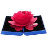 HILIFE Foldable Rose Ring Box Jewelry Creative Gift Jewelry Display Boxes Gift Box For Rings 1pcs Valentine&#39;s Day Wedding
