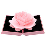 HILIFE Foldable Rose Ring Box Jewelry Creative Gift Jewelry Display Boxes Gift Box For Rings 1pcs Valentine&#39;s Day Wedding