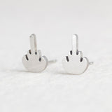 Stainless Steel Animal Heart Star Moon Stud Earrings for Women Korean Minimalist Earrings Jewelry Accessories