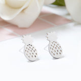 Stainless Steel Animal Heart Star Moon Stud Earrings for Women Korean Minimalist Earrings Jewelry Accessories
