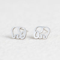Stainless Steel Animal Heart Star Moon Stud Earrings for Women Korean Minimalist Earrings Jewelry Accessories