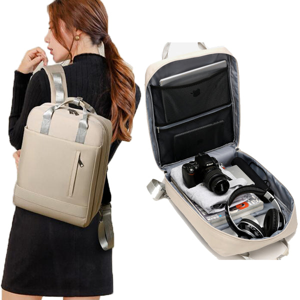 Chuwanglin Anti-theft Bag Travel Backpack Large Capacity Business USB Charge Men Laptop Backpack College Student School Bag L901
