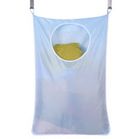 Door Hanging Laundry Bags For Dirty Clothes Washing Machines Wall Mounted Bathroom Storage Bag Hanging Laundry Hamper With Hooks