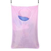 Door Hanging Laundry Bags For Dirty Clothes Washing Machines Wall Mounted Bathroom Storage Bag Hanging Laundry Hamper With Hooks