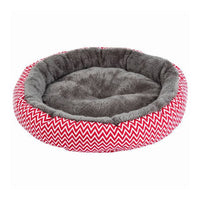 pawstrip Soft Plush Winter Dog Bed Round Cat Bed Warm Puppy Cushion Chihuahua Teddy Small Dog Bed House Pet Bed For Dogs Cat