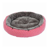 pawstrip Soft Plush Winter Dog Bed Round Cat Bed Warm Puppy Cushion Chihuahua Teddy Small Dog Bed House Pet Bed For Dogs Cat