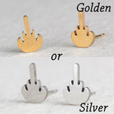 Golden Korean Minimalist Golden Iron Stainless Steel Triangle Stud Earrings for Women Fashion 2019 Jewelry Accessories Gift