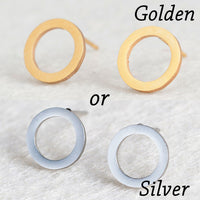 Golden Korean Minimalist Golden Iron Stainless Steel Triangle Stud Earrings for Women Fashion 2019 Jewelry Accessories Gift