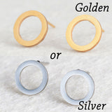 Golden Korean Minimalist Golden Iron Stainless Steel Triangle Stud Earrings for Women Fashion 2019 Jewelry Accessories Gift