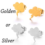 Golden Korean Minimalist Golden Iron Stainless Steel Triangle Stud Earrings for Women Fashion 2019 Jewelry Accessories Gift