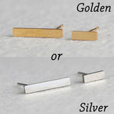 Golden Korean Minimalist Golden Iron Stainless Steel Triangle Stud Earrings for Women Fashion 2019 Jewelry Accessories Gift