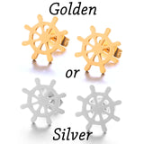 Golden Korean Minimalist Golden Iron Stainless Steel Triangle Stud Earrings for Women Fashion 2019 Jewelry Accessories Gift