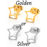 Golden Korean Minimalist Golden Iron Stainless Steel Triangle Stud Earrings for Women Fashion 2019 Jewelry Accessories Gift