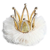 Children Kidds Girl Princess Rhinestone Crystal Lace Crown Hairpin Clip New Style Gift Decoration Accessory