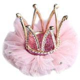 Children Kidds Girl Princess Rhinestone Crystal Lace Crown Hairpin Clip New Style Gift Decoration Accessory