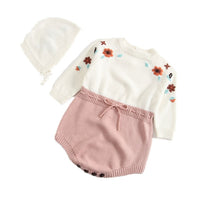 Newborn Baby Girls Boys Knitted Romper Baby Clothes Cotton Pompom Woolen Baby Rompers Ruffle Infant Baby Boys Jumpsuit Overalls