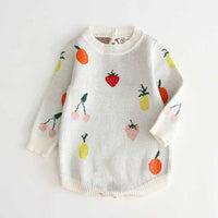 Newborn Baby Girls Boys Knitted Romper Baby Clothes Cotton Pompom Woolen Baby Rompers Ruffle Infant Baby Boys Jumpsuit Overalls