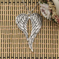 New Fashion Tibetan Silver Color Pendant Angel Wings Choker Charm Short Long DIY Necklace Factory Price Handmade Jewelry