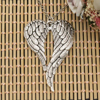New Fashion Tibetan Silver Color Pendant Angel Wings Choker Charm Short Long DIY Necklace Factory Price Handmade Jewelry