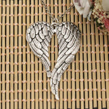 New Fashion Tibetan Silver Color Pendant Angel Wings Choker Charm Short Long DIY Necklace Factory Price Handmade Jewelry
