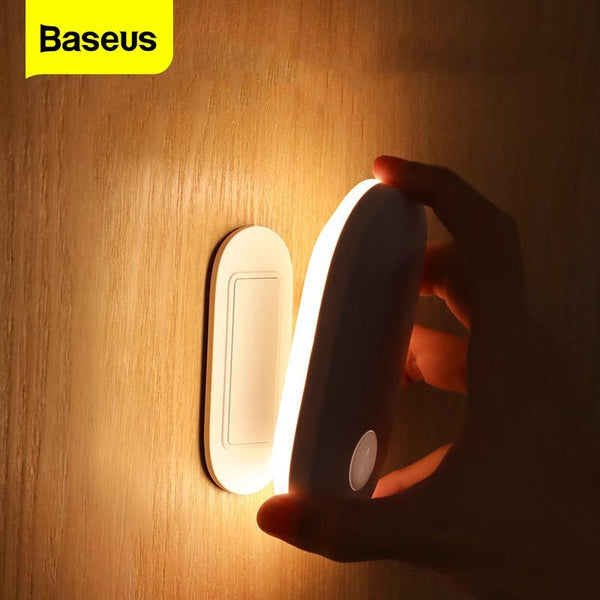 Baseus LED Indoor Light Wall Lamp PIR Motion Sensor Human Induction Entrance &amp; Aisle Sconce Night Light For Stairs Home Bedroom
