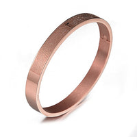 2020 New Luxury Cuff Cross Bracelet Bangle Stainless Steel Open Bracelet Carving Spanish Scripture For Men Women Jewelry