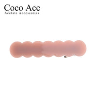 japan korean new design acrylic colid candy color Scallop shell bar shaped wave simple hair side clips grips barrettes kids baby